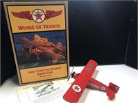 ERTL Wings of Texaco Curtiss Robin Plane