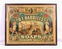 Babbitt's Soap ad, 24" x 30" poster size, 26.5" x
