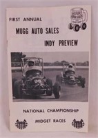 1970's Midget Races Indy Preview program -