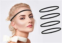 Every Day Skinny Elastic Black Headbands Headwraps