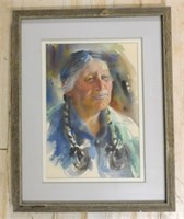 R. M. Froman Signed Watercolor.