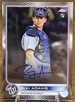 Riley Adams 2022 Topps Chrome RC Auto