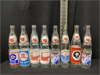 (8) Vintage Royal Crown Commerative Bottles