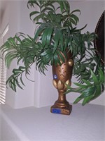 PRETTY VASE WITH PALM FRONDS 30"