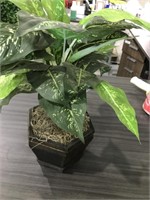 Artificial Plant With Brown Decorative Pot