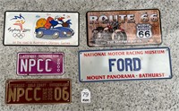 5 novelty number plates