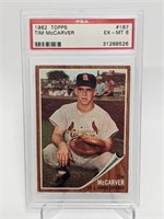 1962 Topps Tim McCarver PSA EX-MT 6 #167