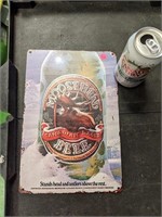 New Tin Moosehead Beer Sign