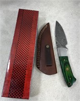 9" Knife W/sheath And Box