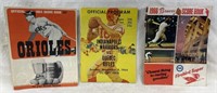 Lot Of 3 Vintage Sports Programs Rare