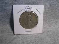 1941 Walking Liberty Silver half dollar