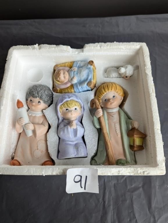 Vintage HOMCO Nativity Set
