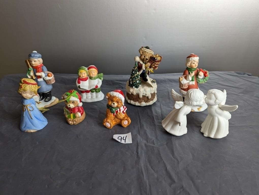 Lot of Various Christmas Figurines