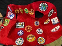 Boy Scout patches, vest, shirts
