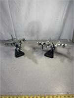 Military Model aircraft, heavy, P38 Lightning and
