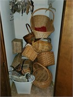 Contents of Closet - Baskets & Hangers