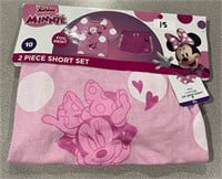 Disney Minnie 10 Girl's 2pc Short Set