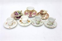 Assorted Bone China Tea Cups -