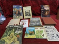 Fishing related book lot.