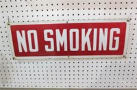 PORCELAIN NO SMOKING SIGN