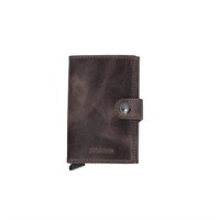 Secrid Mini Wallet, Vintage Chocolate, Genuine Lea