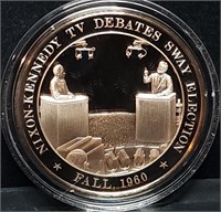 Franklin Mint 45mm Bronze US History Medal 1960