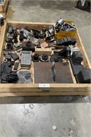Pallet of assorted EDM tooling and graphite
