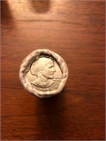 Roll of 25 Susan B Anthony Dollars- July 1979