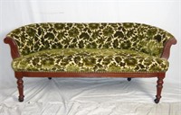 Antique 19th Century Low Back Divan Loveseat Sofa