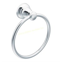 MOEN $24 Retail Banbury Towel Ring in Chrome