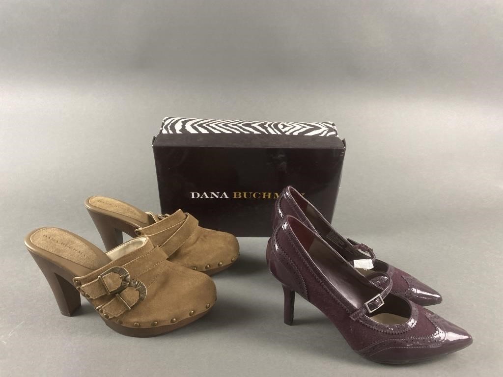 2 Pair Dana Buchman Dress Shoes