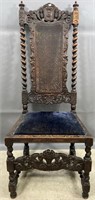 'Jacobean' Style High Back Chair