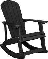 Poly Resin Wood Adirondack Rocking Chair