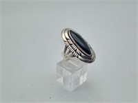 New Black Onyx Sterling Native American Ring