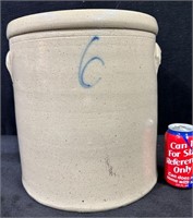 Antique 6 gallon Stoneware Crock