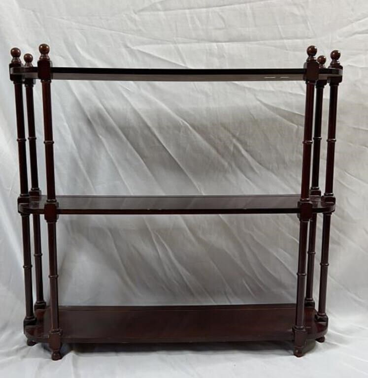 Bombay Solid Mahogany 3 Tier Wall Shelf