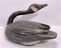 Wooden goose - looking back, 16" long, 8" wide,