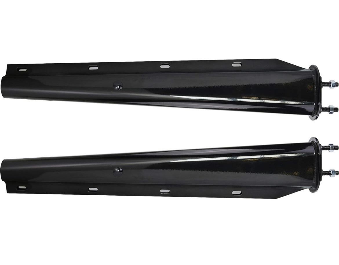 Black Straight Spring Loaded Mud Flap Hanger