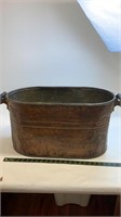 Large Copper Rochester Boiler Wash Tub Bin