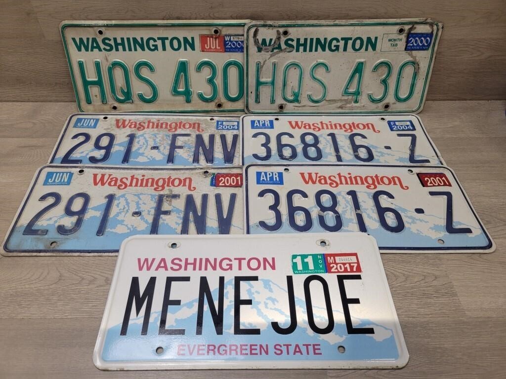 (7) License Plates