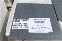 506sft, 24"X24" RAVEN BLACK TILE