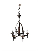 6 Arm Iron Fixture with Mary Carrying Jesus