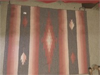 2 Vintage Soutwest Indian Rug & Blanket
