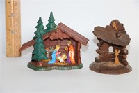 Vintage Nativity x 2-German 1 is Wood