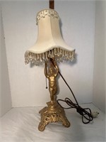 Cast Iron Cupid Lamp