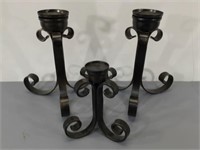 Wrought Iron Candle Stands -Heavy