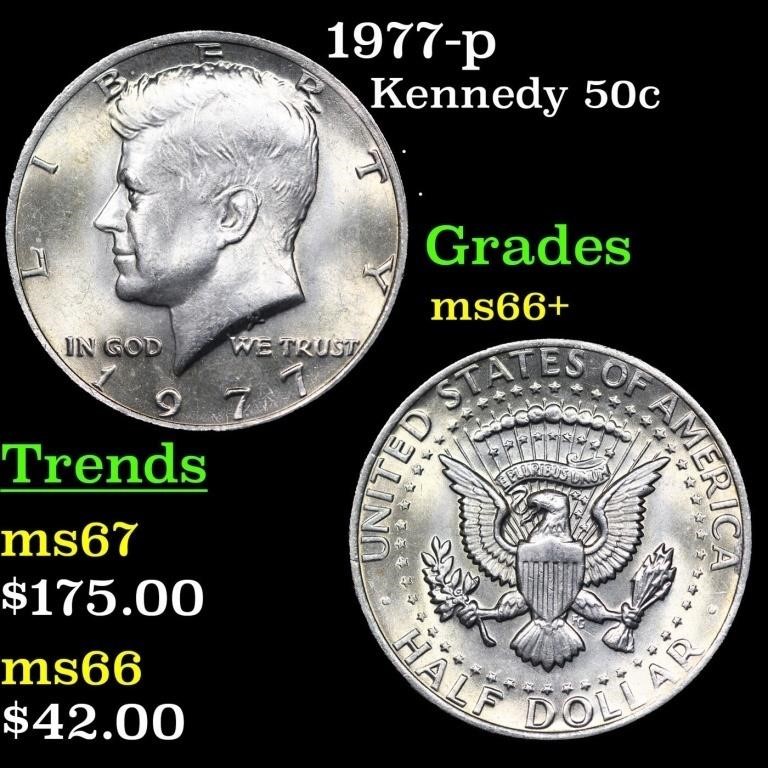 1977-p Kennedy Half Dollar 50c Grades GEM++ Unc