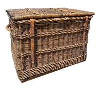 Large French Laundry Wicker Basket