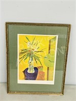 Signed still life print