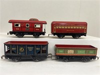 Marx train rolling stock 552, 556, 554 and PULLMAN